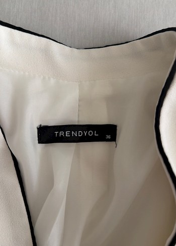 Beyaz blazer ceket - Görsel 2