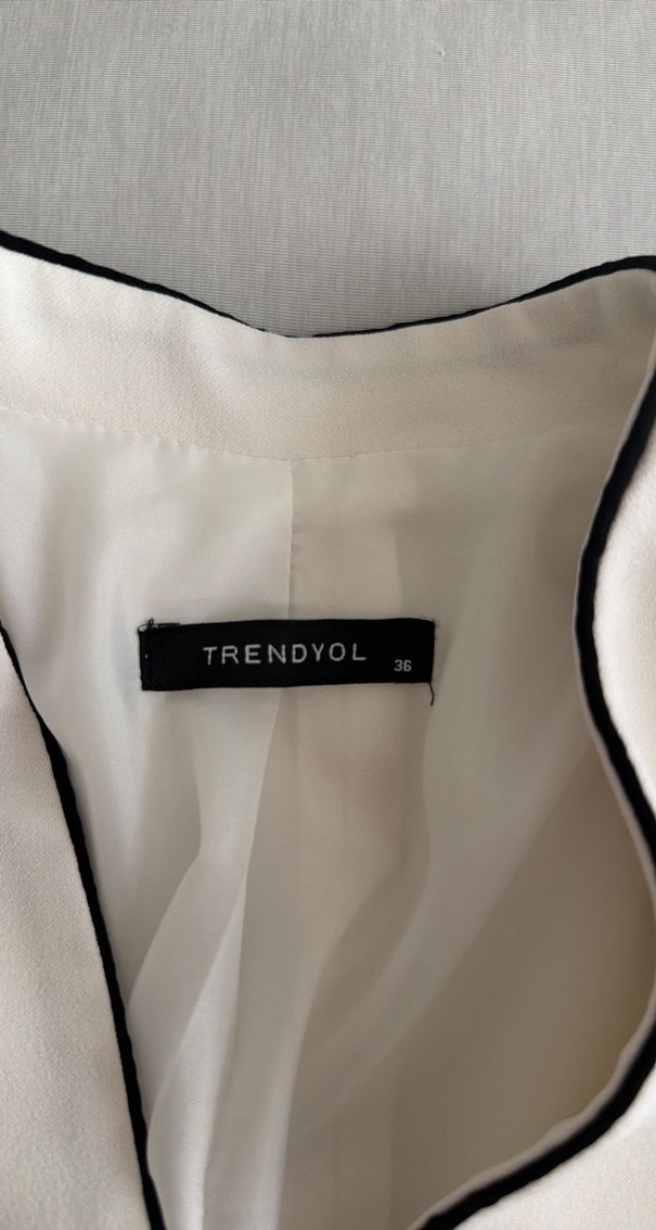 Beyaz blazer ceket - Görsel 2