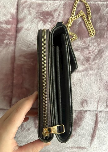 Zincir Detaylı Kahverengi Deri Kadın Çapraz Çanta - Görsel 3