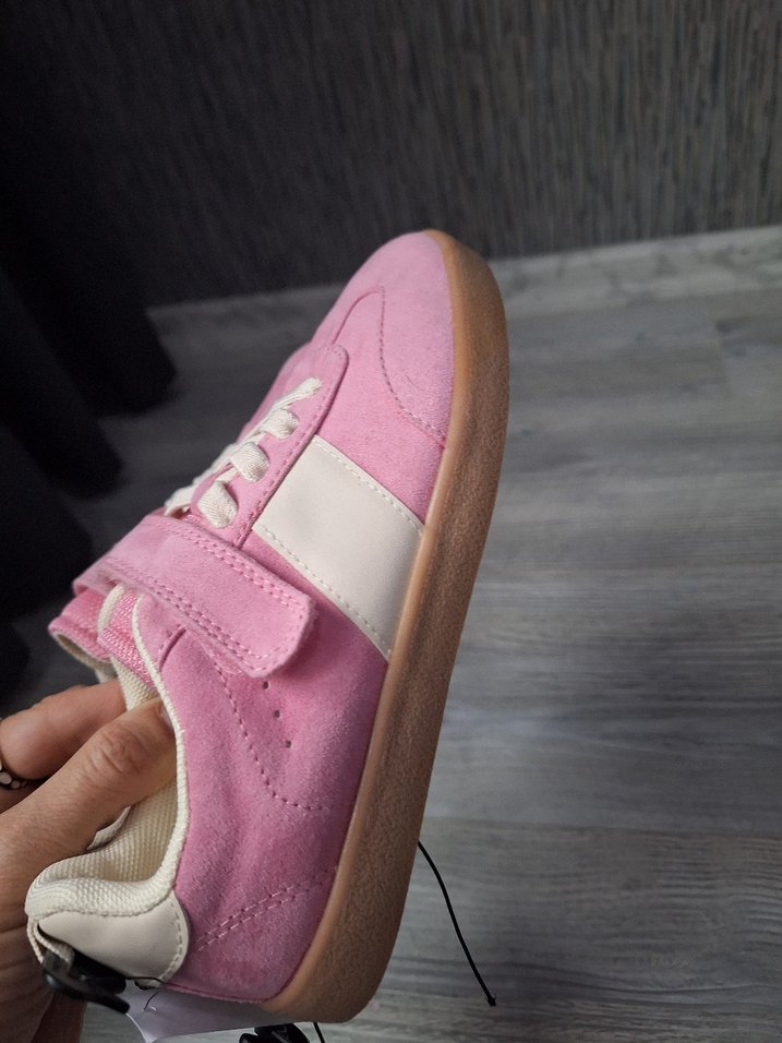 H&M Pastel pembe renkte, yumuşak kauçuk tabanlı kız çocuk spor - Görsel 5