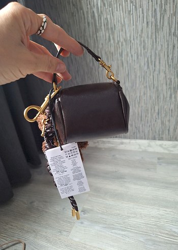 Kahverengi Ponponlu Kadın Anahtarlık - Görsel 6