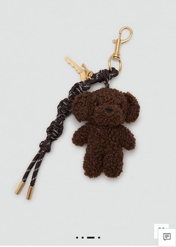 Kahverengi Ponponlu Kadın Anahtarlık - Görsel 8