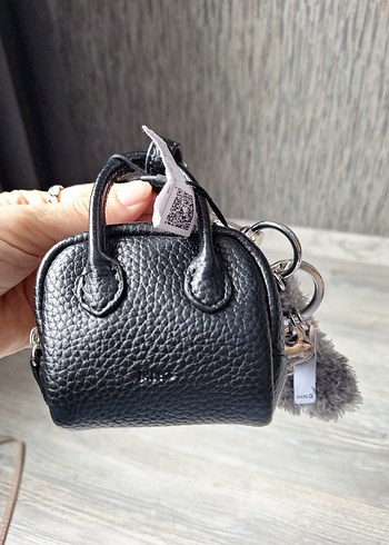 Gri Püsküllü Ayıcık ve Çanta Anahtarlık - Görsel 4