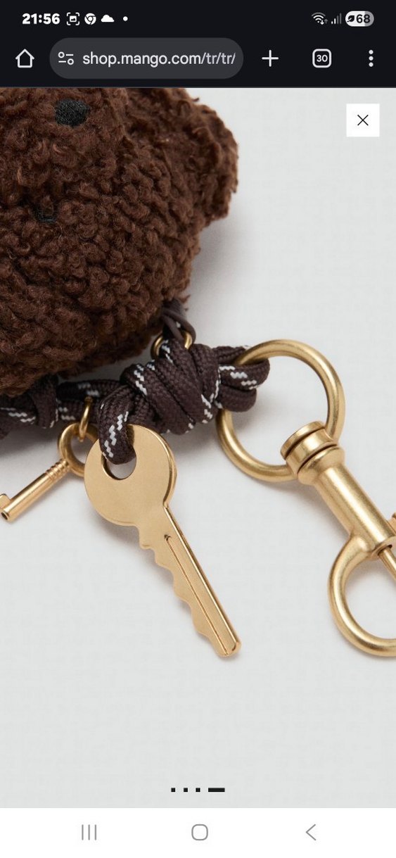 Kahverengi Ayıcık Figürlü Anahtarlık - Görsel 4