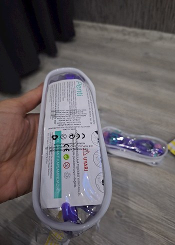 Penti Balık kız figürlü Mor renkli, bağcıklı elastik bantlı, - Görsel 3