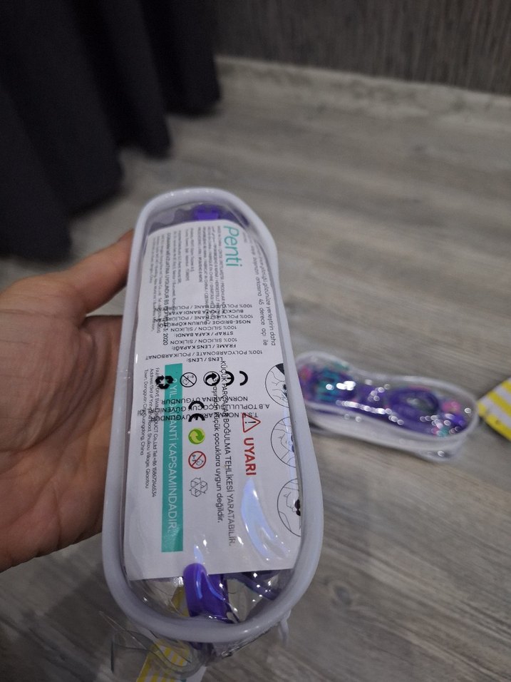 Penti Balık kız figürlü Mor renkli, bağcıklı elastik bantlı, - Görsel 3