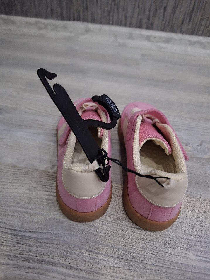 Kız Çocuk Pembe Cırt Cırtlı Spor Ayakkabı - Görsel 3