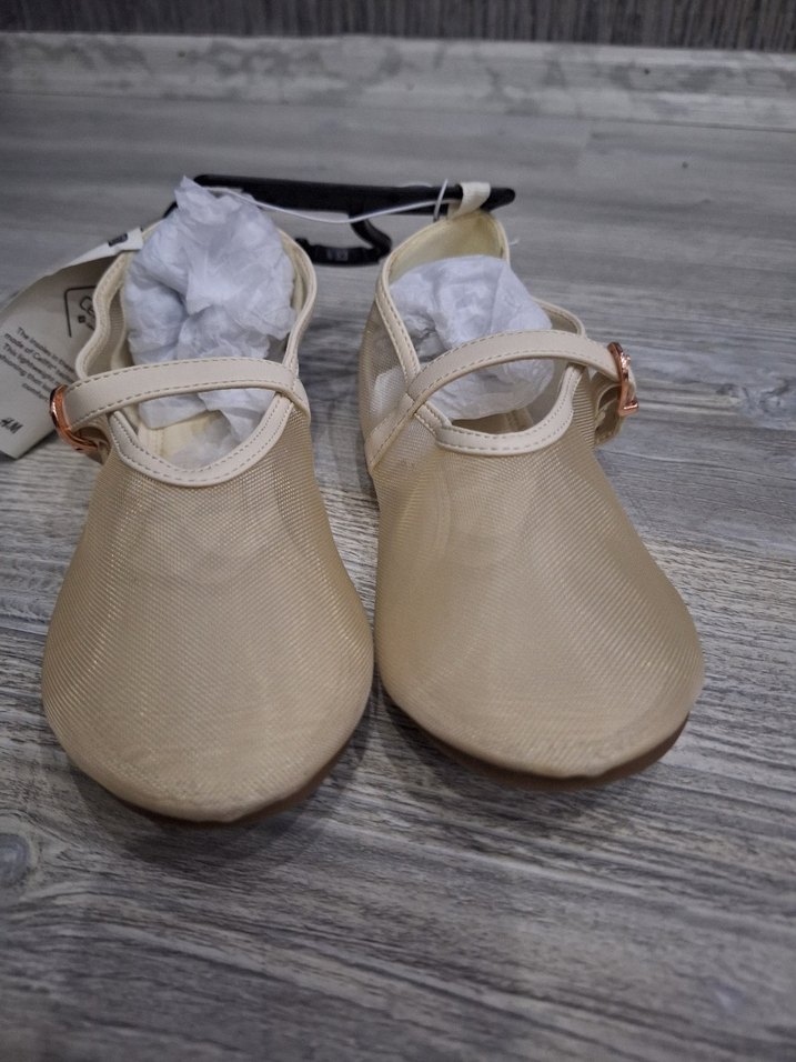 Bej Kemerli Kız Babet Ayakkabı - Görsel 4