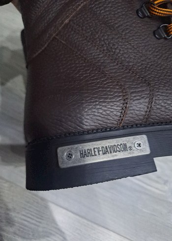 Harley davidson bot Orjinal Kahverengi deri, kemerli ve canlı - Görsel 6