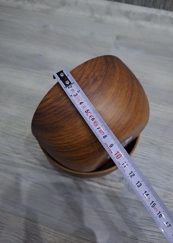 Parlak kahverengi ahşap kase seti - Görsel 6