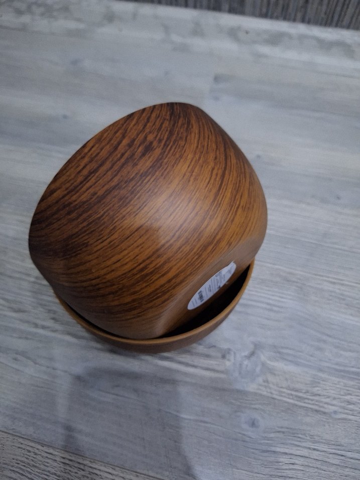 Parlak kahverengi ahşap kase seti - Görsel 4