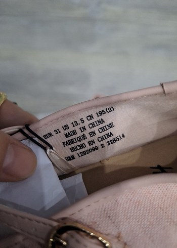 Nakışlı Pembe Kız Babet Ayakkabı - Görsel 7