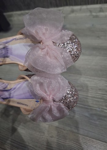 Pembe Nakışlı Fiyonklu Kız Babet Ayakkabı - Görsel 7