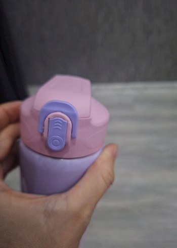 Pastel Mor Çocuk Termos Şişe - Görsel 3