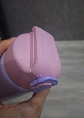 Pastel Mor Çocuk Termos Şişe - Görsel 2