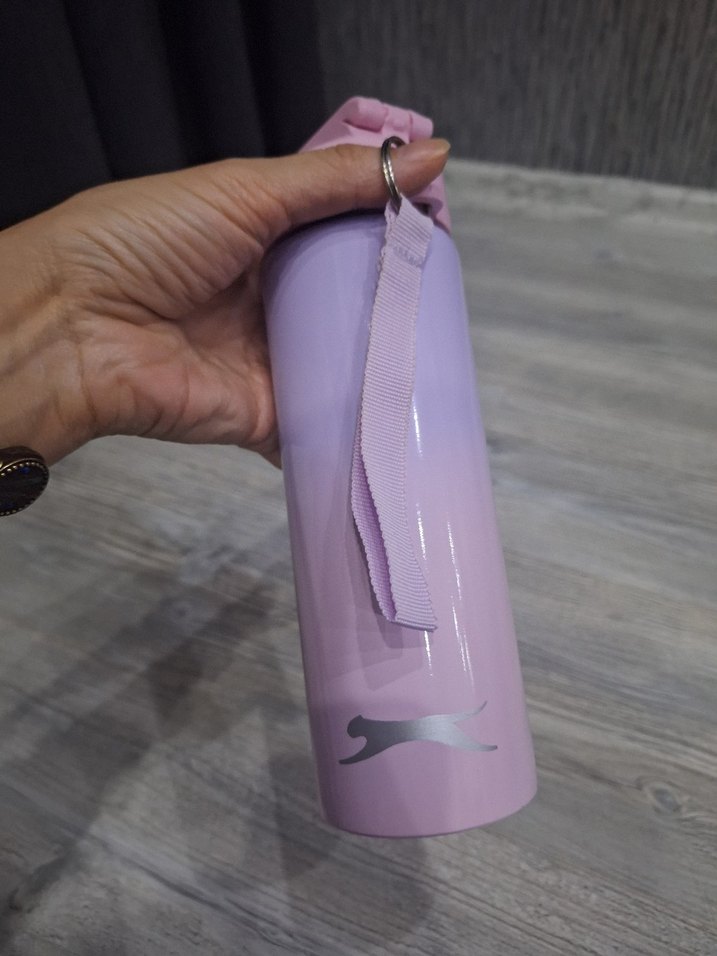 Pastel Mor Çocuk Termos Şişe - Görsel 5