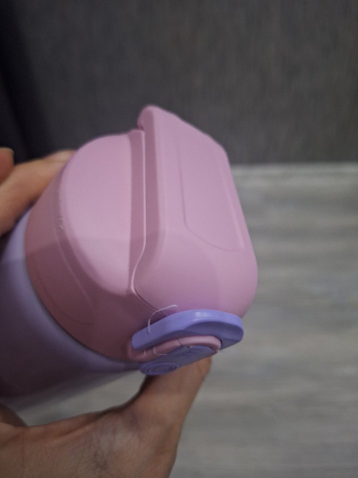 Pastel Mor Çocuk Termos Şişe - Görsel 2