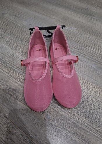 Kız Çocuk Pembe Tokalı Babet Ayakkabı - Görsel 2