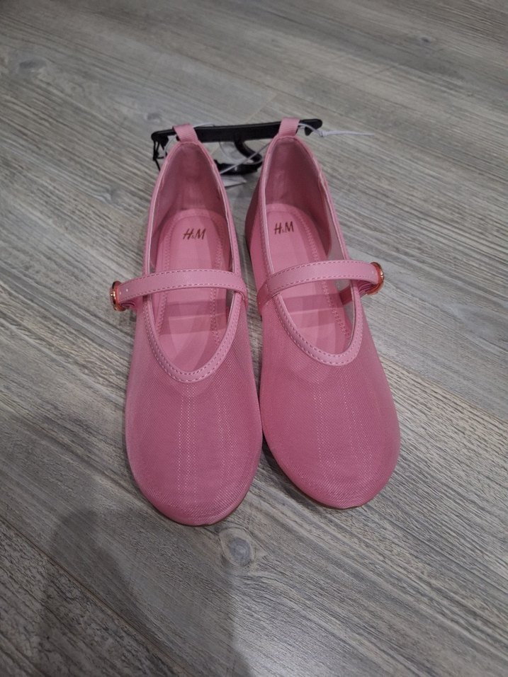 Kız Çocuk Pembe Tokalı Babet Ayakkabı - Görsel 2