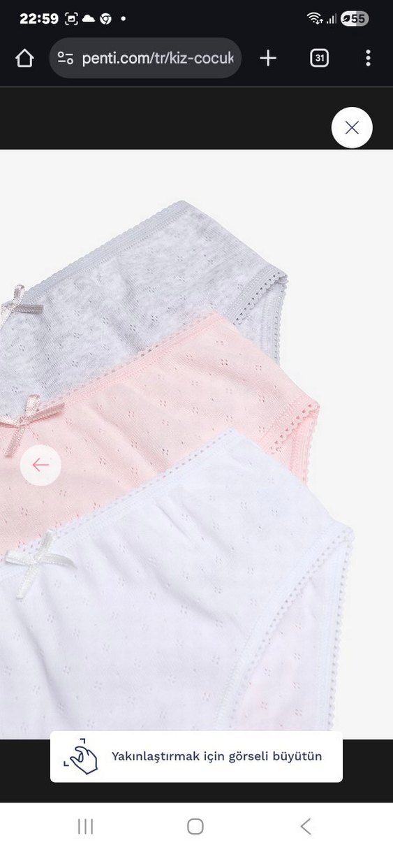 Pastel Renkli Midi Kadın Külot Seti - Görsel 5