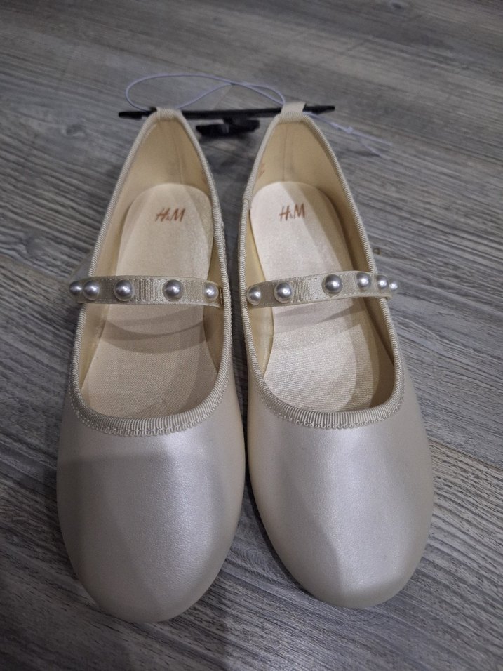 İnci Detaylı Beyaz Kız Çocuk Babet - Görsel 4