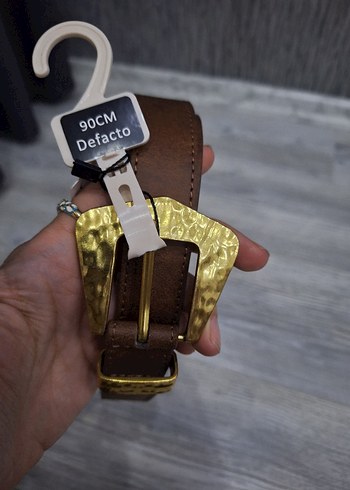 Defacto Kahverengi Deri Kadın Kemer - Görsel 4