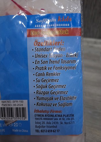 Kız Çocuk Kapüşonlu Baskılı Yağmurluk - Görsel 3