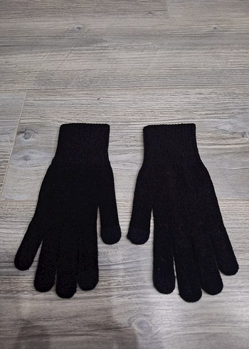 Siyah Örgü Kadın Eldiveni - Görsel 2