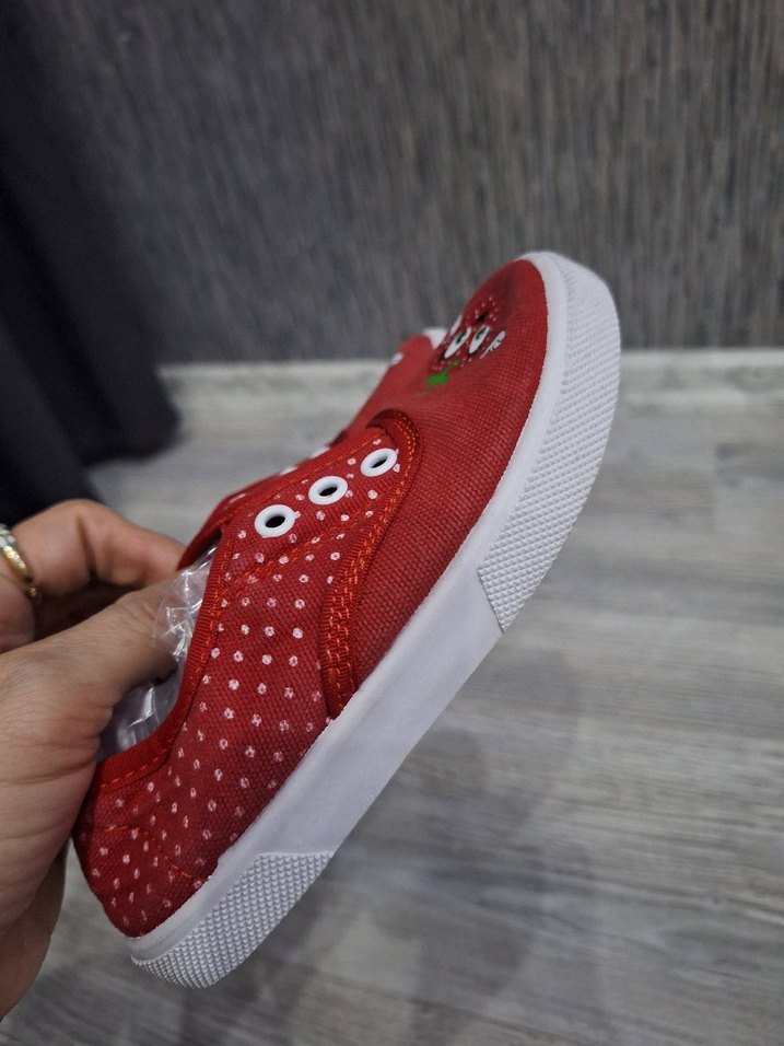 Kız Çocuk Nakışlı Kırmızı Spor Ayakkabı - Görsel 2