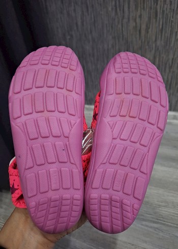 Kız Çocuk Pembe Yıldızlı Cırt Cırtlı Terlik - Görsel 5