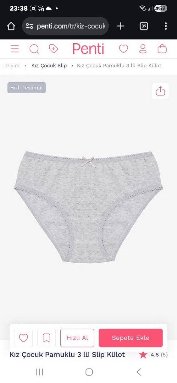 3'lü Pastel Renk Midi Çoçuk Külot Seti - Görsel 2