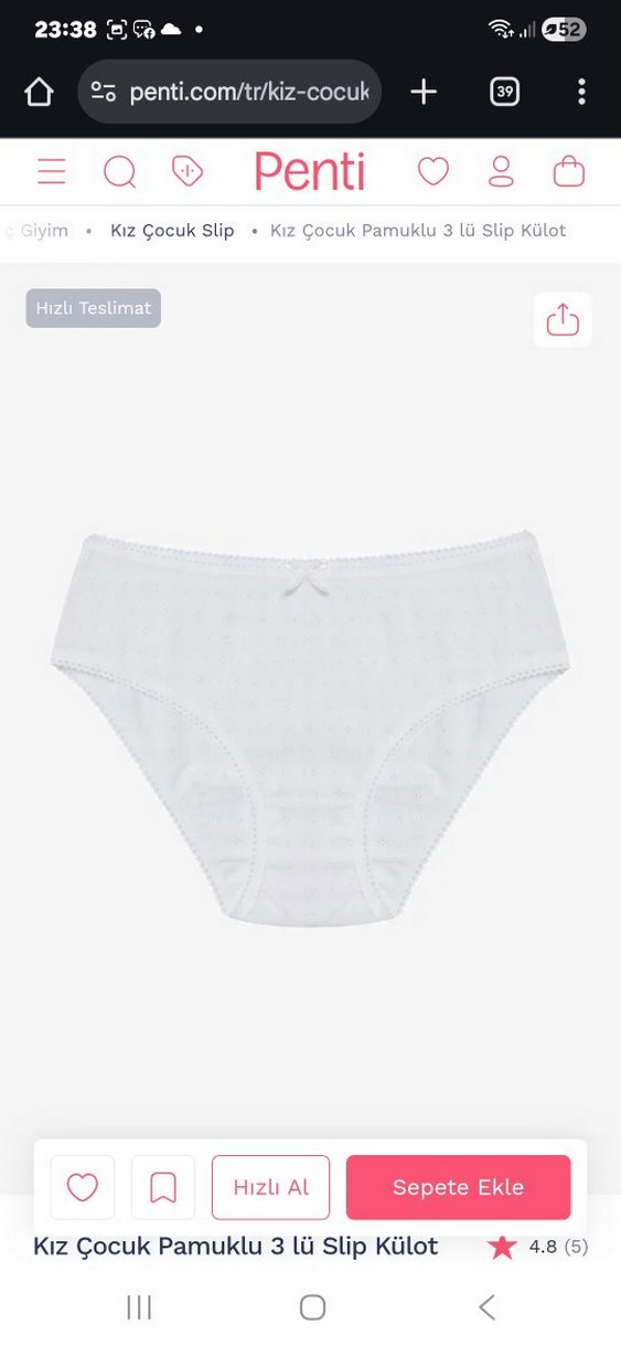 3'lü Pastel Renk Midi Çoçuk Külot Seti - Görsel 3