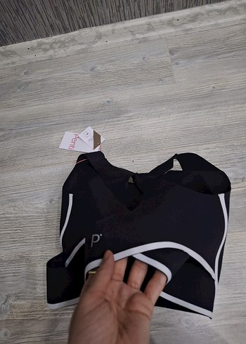 Siyah Midi Sporcu Sütyeni - Görsel 7