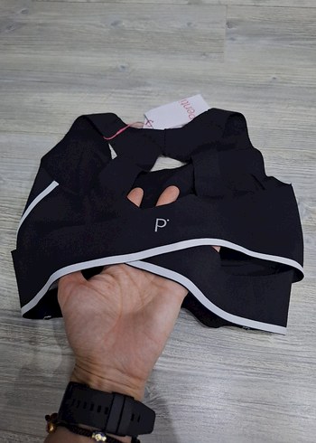 Siyah Midi Sporcu Sütyeni - Görsel 3