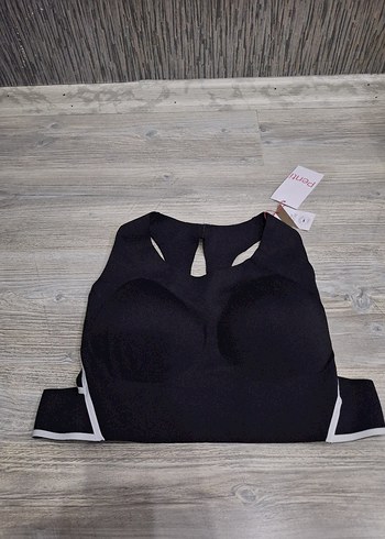 Siyah Midi Sporcu Sütyeni - Görsel 4