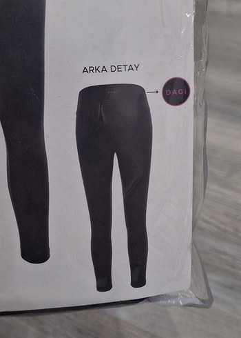 Dagi Siyah Kadın Uzun Sporcu Tayt S-M - Görsel 2