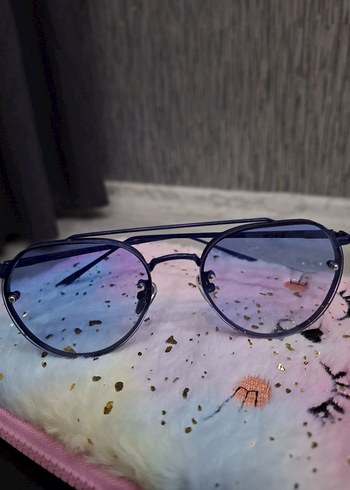 Koyu Mavi Transparan Kadın Gözlüğü - Görsel 7