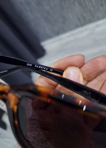 Şeffaf Kahverengi Kadın Güneş Gözlüğü - Görsel 7