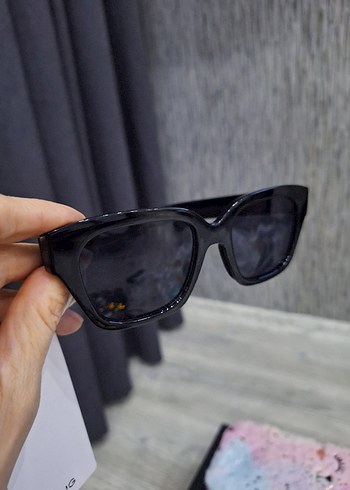 Parizyen Siyah Parlak Kadın Güneş Gözlüğü - Görsel 8