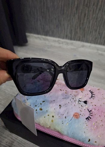 Parizyen Siyah Parlak Kadın Güneş Gözlüğü - Görsel 7