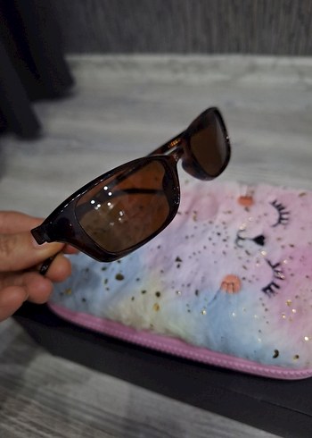 Şeffaf Kahverengi Kadın Güneş Gözlüğü - Görsel 7