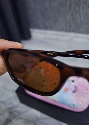 Şeffaf Kahverengi Kadın Güneş Gözlüğü - Görsel 5