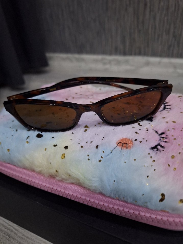 Şeffaf Kahverengi Kadın Güneş Gözlüğü - Görsel 4