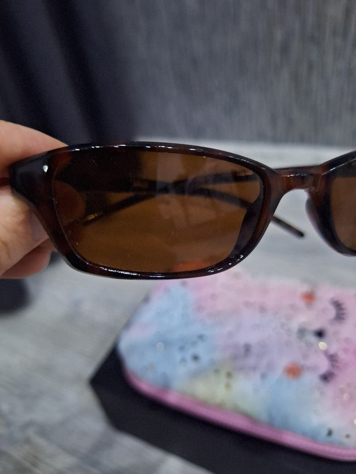 Şeffaf Kahverengi Kadın Güneş Gözlüğü - Görsel 2