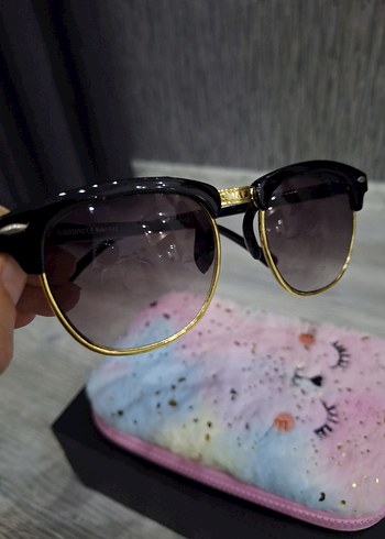 Parlak Siyah Rock Punk Kadın Gözlüğü - Görsel 3