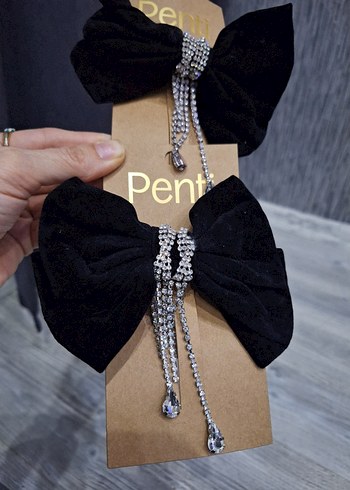 Penti Siyah Fiyonk Taşlı Saç Aksesuarı - Görsel 4