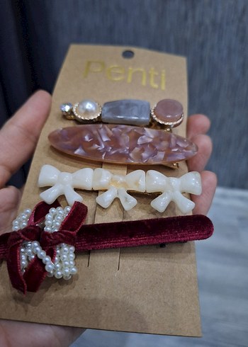 Penti Vintage Boncuklu Saç Tokası Seti - Görsel 5