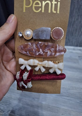 Penti Vintage Boncuklu Saç Tokası Seti - Görsel 3