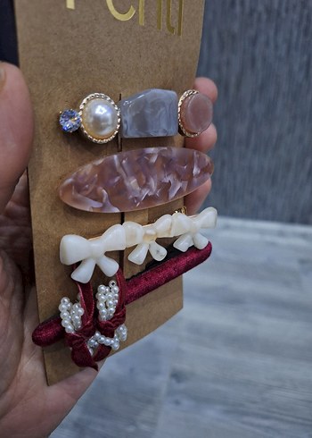 Penti Vintage Boncuklu Saç Tokası Seti - Görsel 4