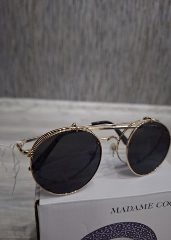 Kadın Altın Renk Yuvarlak Gözlük - Görsel 3